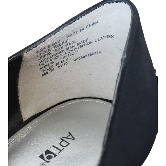 Apt. 9 Black 2" Heels Womens 8 - Picture 4 of 5